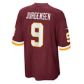 W.Football Team #9 Sonny Jurgensen Burgundy HOLBERT Retired Player Jersey