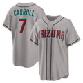 Arizona Diamondbacks #7 Corbin Carroll Gray HOLBERT Road Replica Jersey