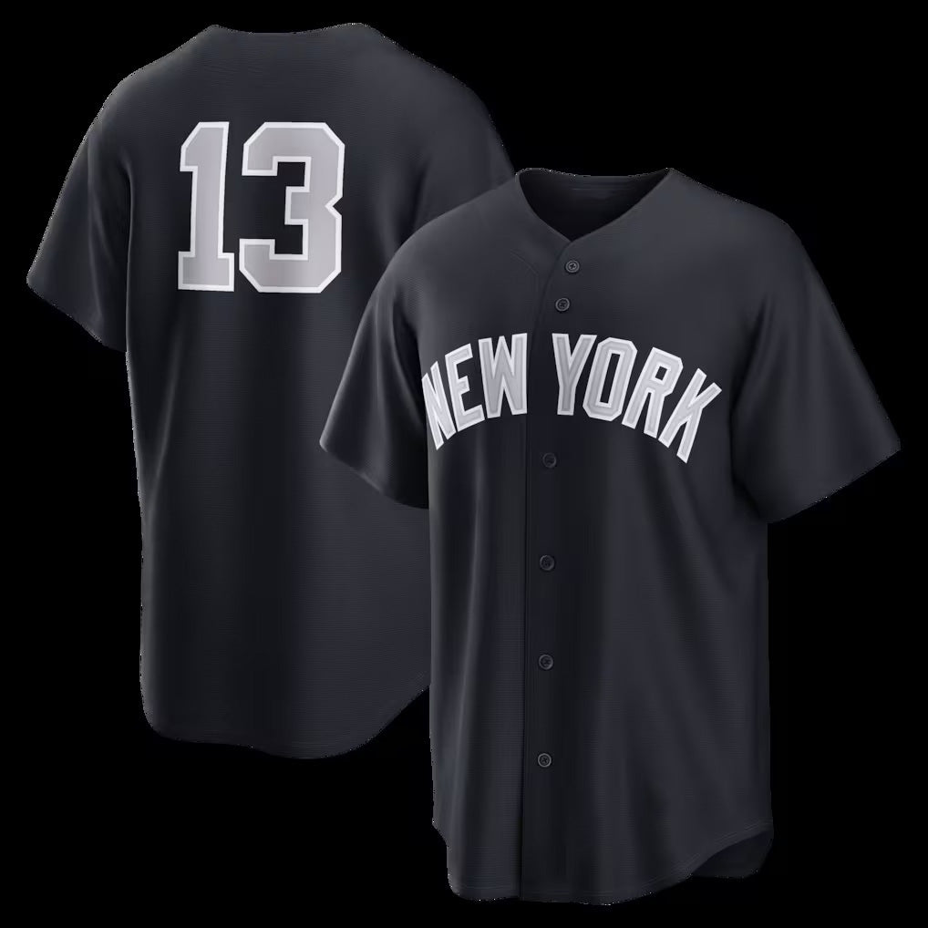 New York Yankees #13 Jazz Chisholm Jr. Navy HOLBERT Alternate Replica Jersey 2