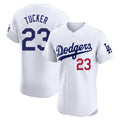Los Angeles Dodgers #23 Kyle Tucker Player White HOLBERT Limited Elite Home Stitched Jerseys