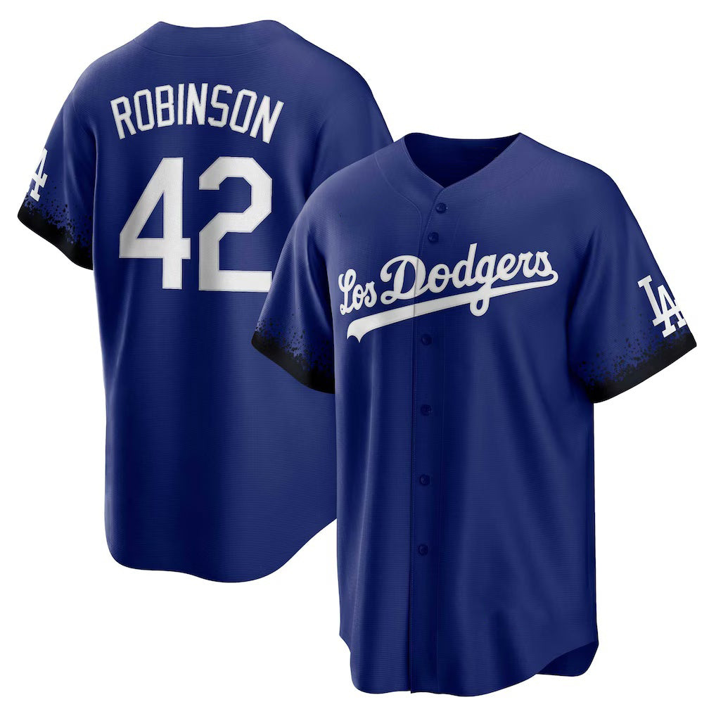 Los Angeles Dodgers #42 Jackie Robinson Royal HOLBERT City Connect Replica Player Jersey