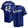 Los Angeles Dodgers #42 Jackie Robinson Royal HOLBERT City Connect Replica Player Jersey