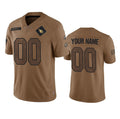 Custom A.Cardinals Active Player 2023 Brown HOLBERT Salute To Service Limited Stitched Jersey