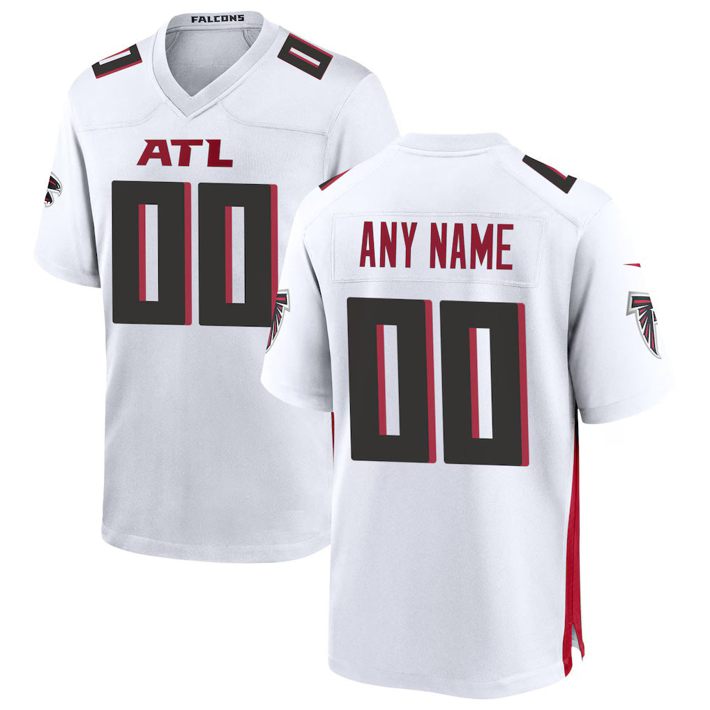 Custom A.Falcons White HOLBERT Game Jersey