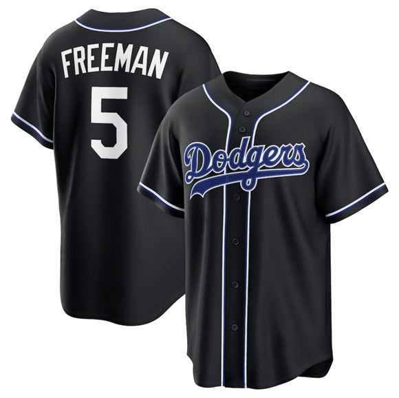 Los Angeles Dodgers #5 Freddie Freeman 2026 Black HOLBERT Out Stitched Jersey