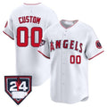 Custom Los Angeles Angels 2024 Spring Training Patch Vapor Premier Limited Jersey ¨C White Red HOLBERT