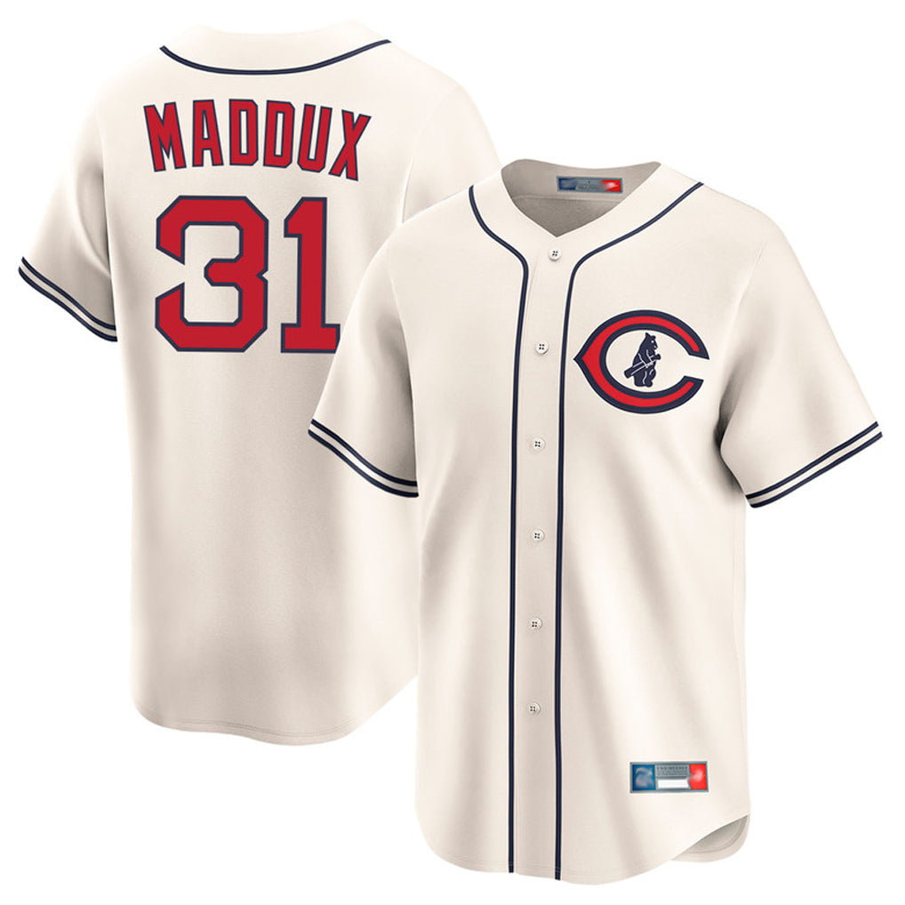 Chicago Cubs #31 Greg Maddux Player Cream HOLBERT Field of Dreams Limited Home Game Stitched Jerseys