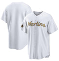 Miami Marlins Blank White HOLBERT 2022 All-Star Cool Base Stitched Jersey