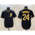 Pittsburgh Pirates #24 Barry Bonds Black HOLBERT Cool Base Stitched Jersey