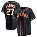 Houston Astros #27 Jose Altuve 2026 Black HOLBERT Out Stitched Jersey