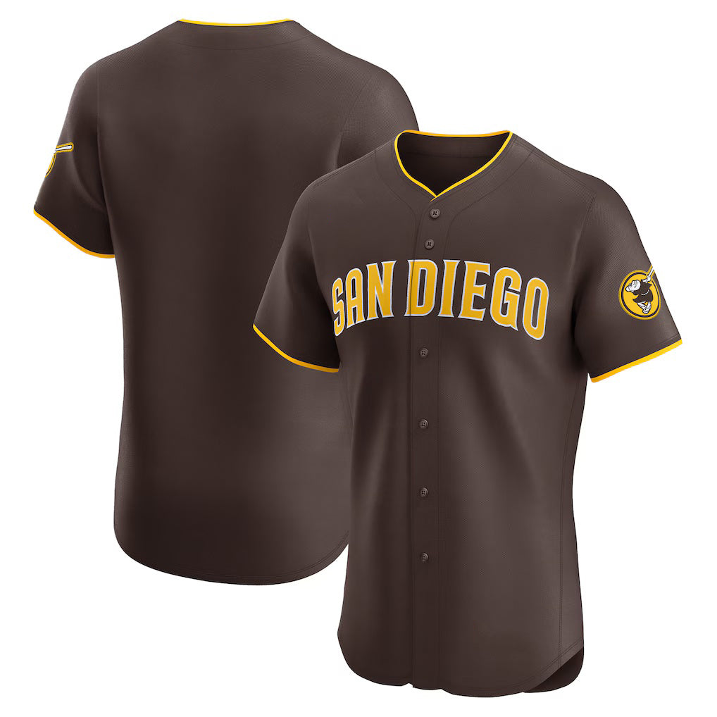 San Diego Padres Brown HOLBERT Road Vapor Premier Elite Patch Jersey