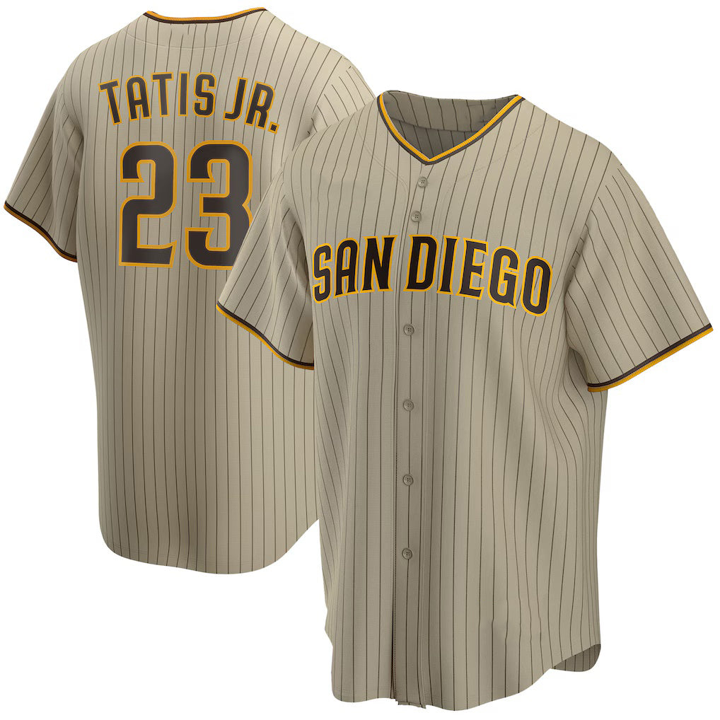 San Diego Padres #23 Fernando Tatis Jr. Tan HOLBERT Alternate Replica Player Jersey