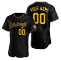 Custom Pittsburgh Pirates Black HOLBERT Stitched Flex Base Jersey