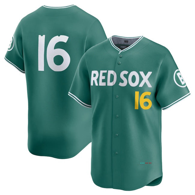 Boston Red Sox #16 Jarren Duran Green HOLBERT 2025 City Connect Limited Stitched Jersey