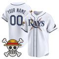 Custom Tampa Bay Rays x One Piece White HOLBERT Vapor Premier Limited Jersey - Stitched
