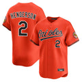 Baltimore Orioles #2 Gunnar Henderson Player Orange HOLBERT Limited Home Game Stitched Jerseys