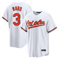 Baltimore Orioles #3 Taylor Ward Player White HOLBERT Home Game Stitched Jerseys
