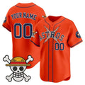 Custom Houston Astros x One Piece Orange HOLBERT Vapor Premier Limited Jersey - Stitched