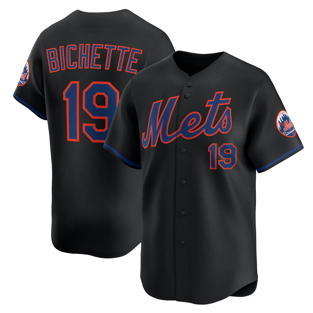 New York Mets #19 Bo Bichette Black HOLBERT Alternate Limited Jersey