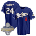 Los Angeles Dodgers #24 Kobe Bryant Royal HOLBERT 2026 Alternate Gold Collection Stadium Stitched Jersey