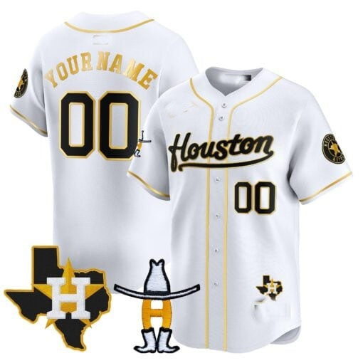 Custom Houston Astros Houston Rodeo Patch Vapor Premier Limited Jersey ¨C White HOLBERT