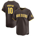 San Diego Padres #10 Jurickson Profar Brown HOLBERT 2024 Away Limited Stitched Jersey