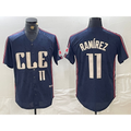 Cleveland Guardians #11 Jose Ramirez Number Navy HOLBERT 2024 City Connect Limited Stitched Jersey