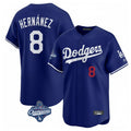 Los Angeles Dodgers #8 Enrique Hern¨¢ndez Player Royal HOLBERT World Series Meet Limited Home Stitched Jerseys