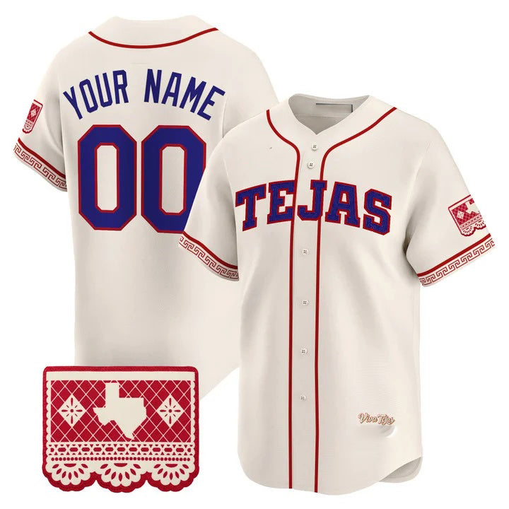 Custom Texas Rangers Cream HOLBERT 2026 City Connect Vapor Premier Limited Jersey - All Stitched