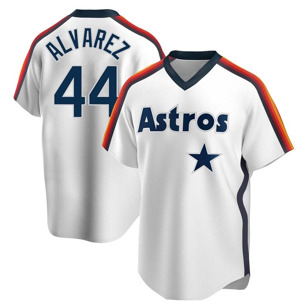 Houston Astros #44 Yordan Alvarez Player White HOLBERT Cooperstown Collection T-shirt Stitched Jerseys