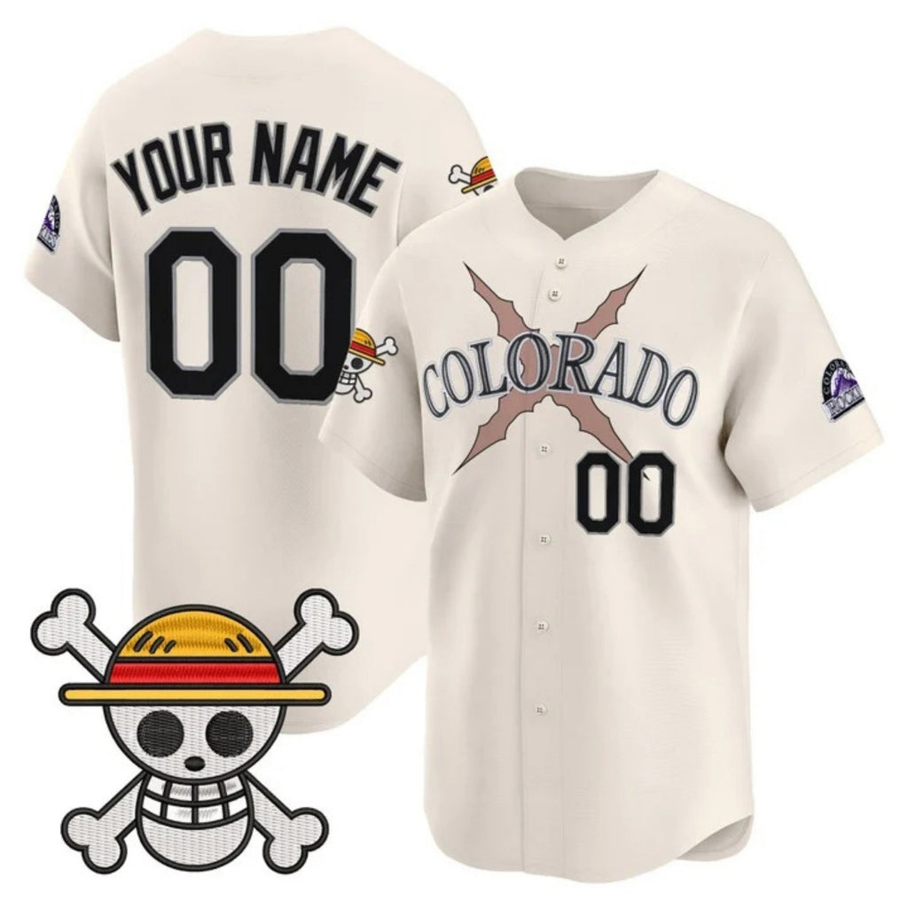 Custom Colorado Rockies x One Piece Cream HOLBERT Vapor Premier Limited Jersey - Stitched