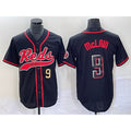 Cincinnati Reds #9 Matt McLain Number Black HOLBERT 2023 City Connect Cool Base Stitched Jersey 2
