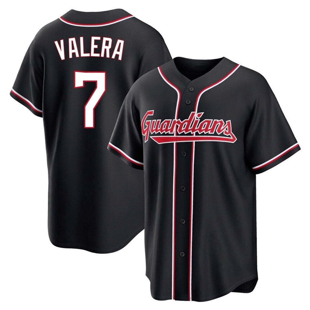 Cleveland Guardians #7 George Valera Player Black HOLBERT Fashion Out Home Game Stitched Jerseys