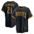 Pittsburgh Pirates #21 Roberto Clemente Black HOLBERT 2026 City Connect Stadium Jersey
