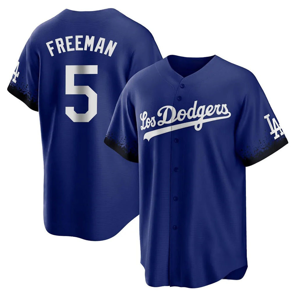 Los Angeles Dodgers #5 Freddie Freeman Player Royal HOLBERT City Connect Home Game Stitched Jerseys