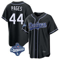 Los Angeles Dodgers #44 Andy Pages Player Black HOLBERT World Series Meet Carbon Limited Home Stitched Jerseys