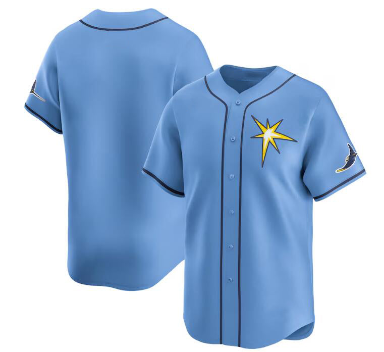 Tampa Bay Rays Blank Light Blue HOLBERT Alternate Limited Stitched Jersey