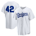 Los Angeles Dodgers #42 White HOLBERT Home 2025 Jackie Robinson Day Replica Jersey