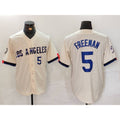 Los Angeles Dodgers #5 Freddie Freeman Number Cream HOLBERT 2024 City Connect Limited Stitched Jerseys