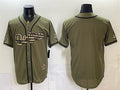 Los Angeles Dodgers Blank Olive HOLBERT 2026 Armed Forces Day Stitched Jersey