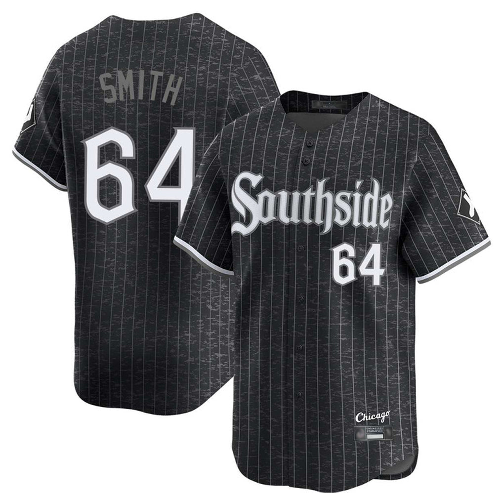 Chicago White Sox #64 Shane Smith Player Black HOLBERT City Connect Limited Home Stitched Jerseys