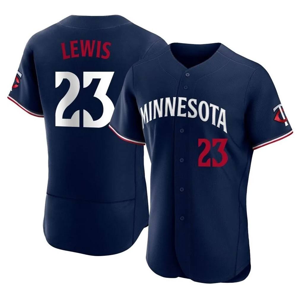 Minnesota Twins #23 Royce Lewis Player Navy HOLBERTReplica Home Limited Elite Stitched Jerseys