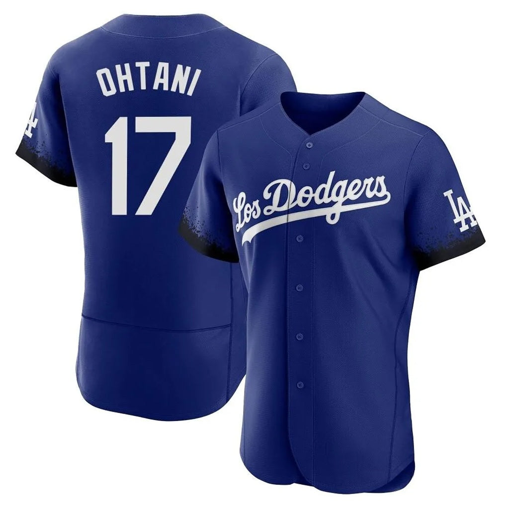 Los Angeles Dodgers #17 Shohei Ohtani Player Royal HOLBERT City Connect Elite Home Stitched Jerseys