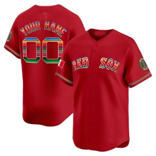 Custom Boston Red Sox Mexico Vapor Premier Limited Jersey ¨C Red HOLBERT