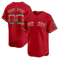 Custom Boston Red Sox Mexico Vapor Premier Limited Jersey ¨C Red HOLBERT