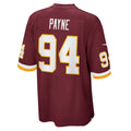 W.Football Team #94 Daron Payne Burgundy HOLBERT Game Player Jersey