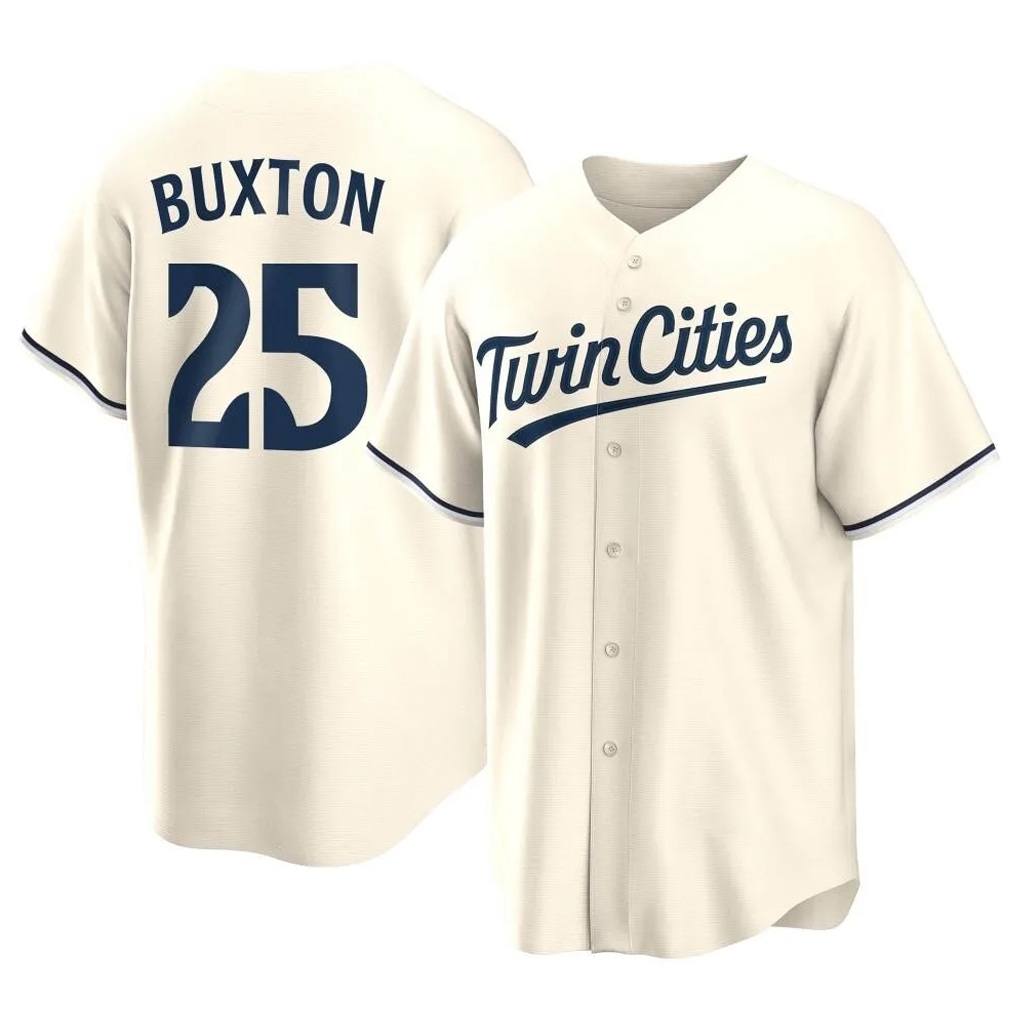 Minnesota Twins #25 Byron Buxton Player Cream HOLBERTGame Limited Home Stitched Jerseys