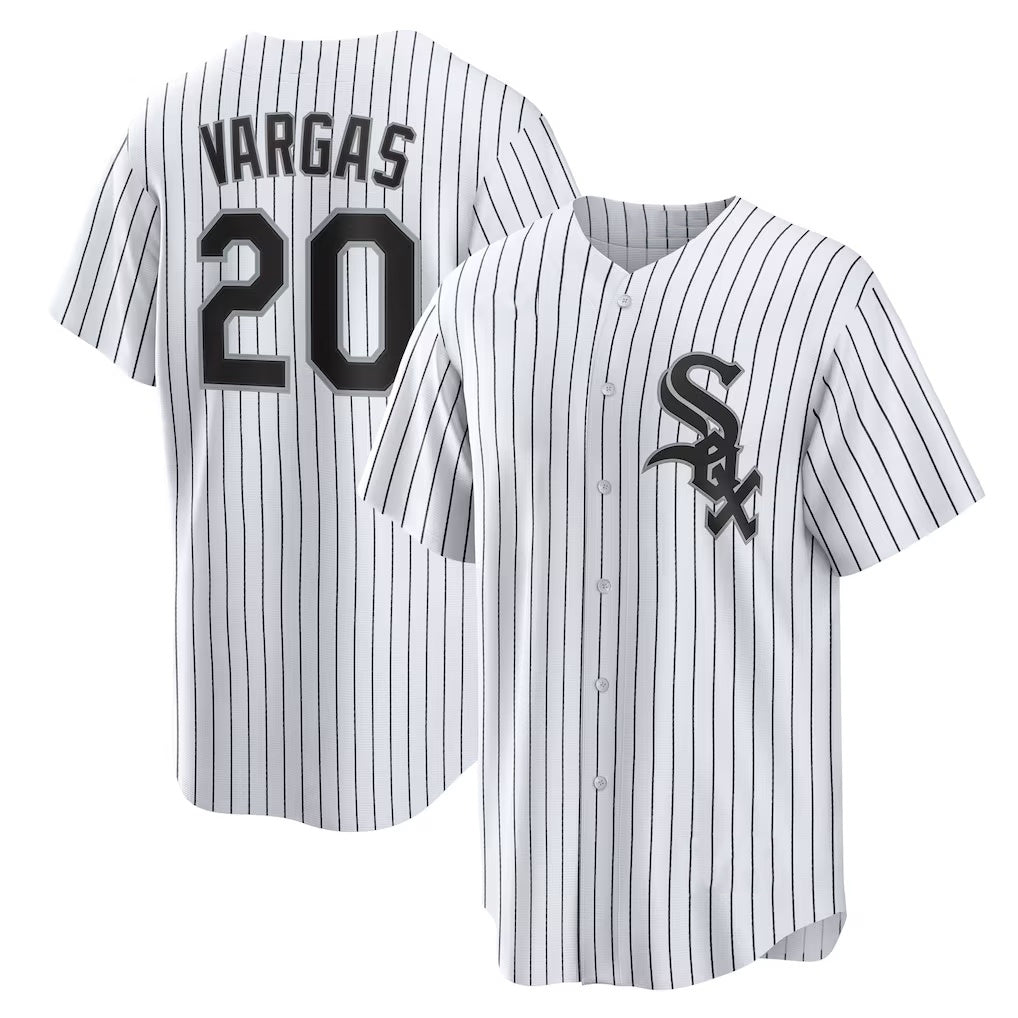 Chicago White Sox #20 Miguel Vargas White HOLBERT Home Replica Jersey