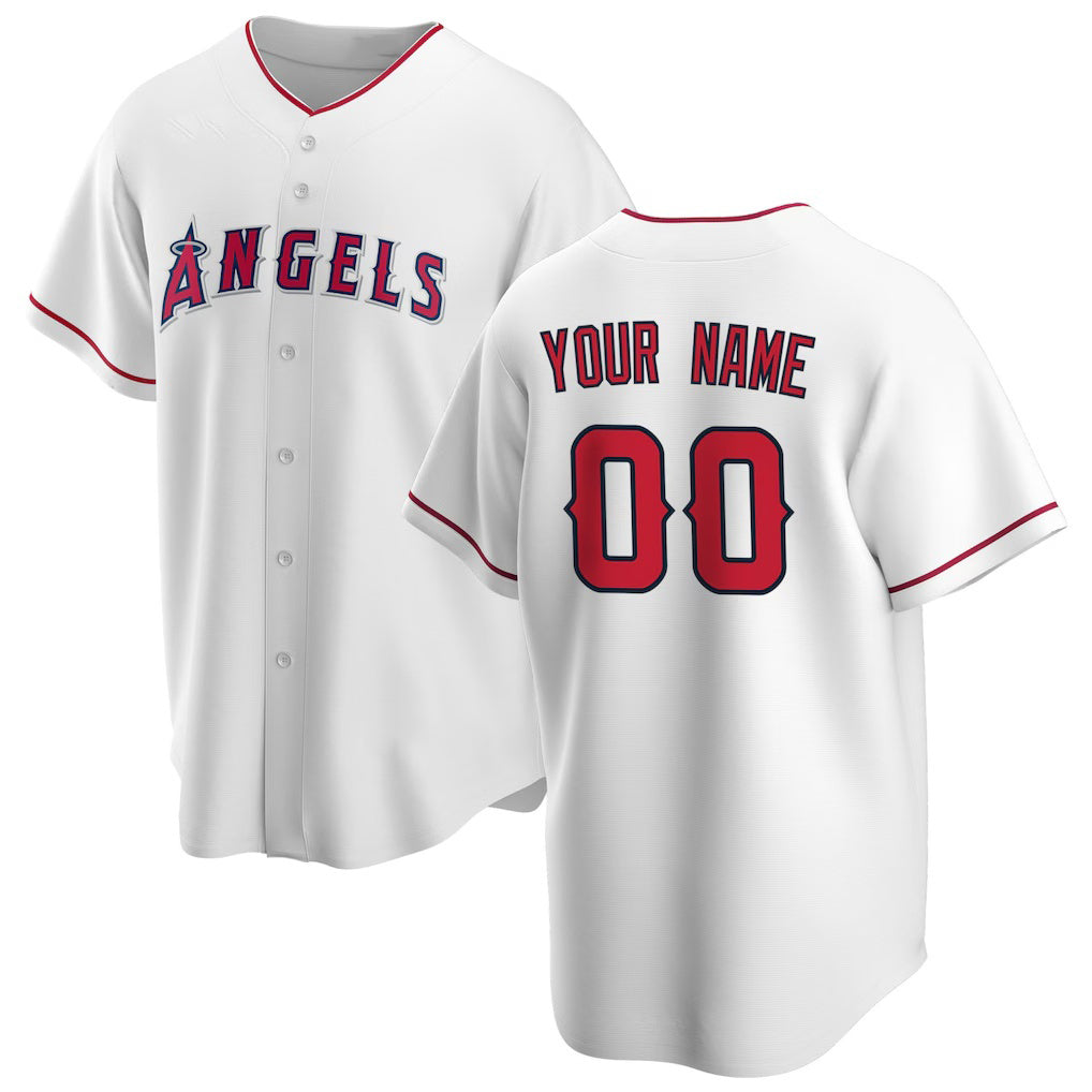Custom Los Angeles Angels White HOLBERT Home Replica Jersey