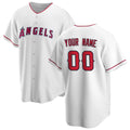 Custom Los Angeles Angels White HOLBERT Home Replica Jersey